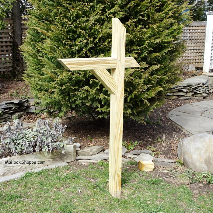 Bacova Slant Top Treated Wood Post