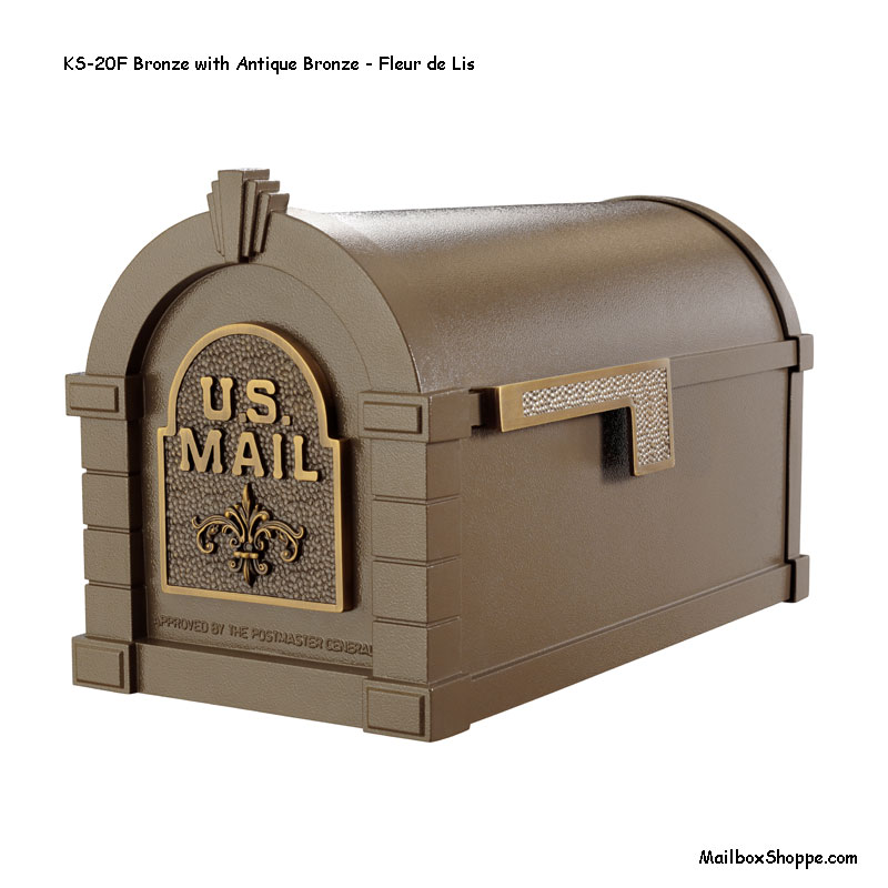 Keystone-Mailbox--Bronze-Bronze-Fleur-de-Lis-KS20F