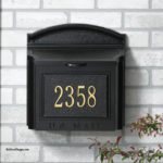 Whitehall Wall Mailbox and Plaque