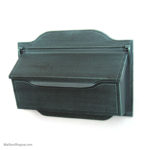Cast Contemporary Wall Mailbox - Verde