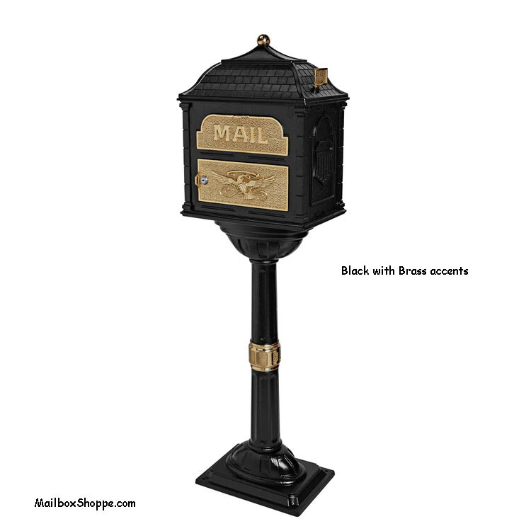 Gaines-Classic-Mailbox-Black-BrassGaines-Classic-Mailbox-Black-Brass