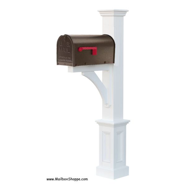 Janzer-Madison-Vinyl-Mailbox-Post