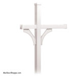 Triple Mailbox Post - White