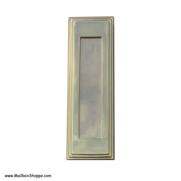 Vertical Mail Slot - Brass