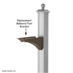 Balmoral Mailbox Post Replacement Bracket