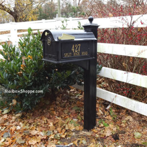 black Balmoral mailbox package