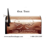 Personalized Oak Tree Copper Mailbox