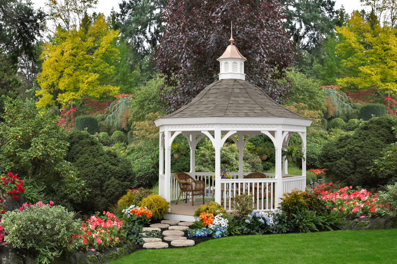 Gazebo with Vinyl Cupola