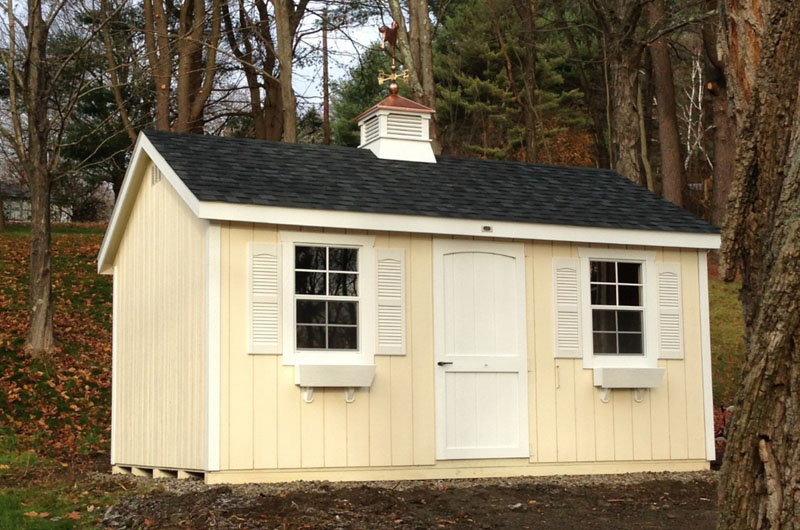 Vinyl Shed Cupola with Copper Roof