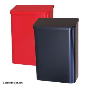 Plain-Red-Black-Mailbox