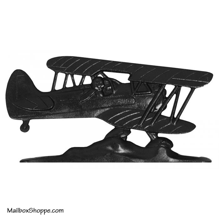 Black BiPlane Ornament 