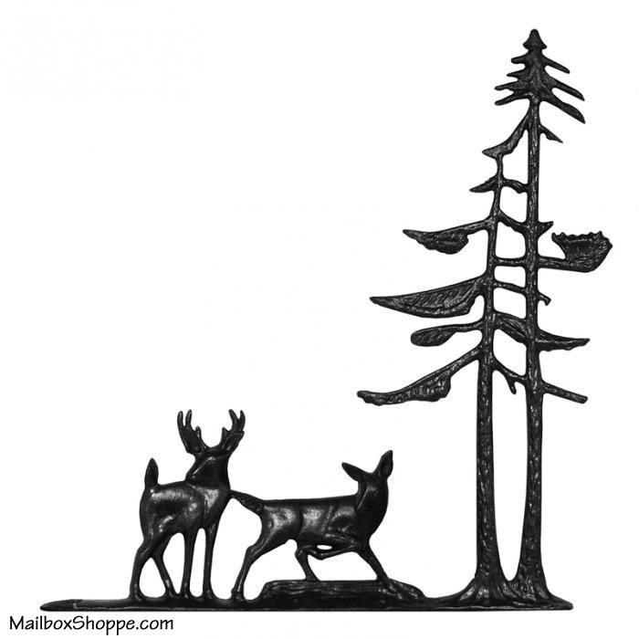 Black Deer Pine Ornament