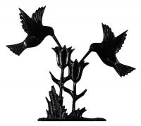 Black Hummingbird Ornament