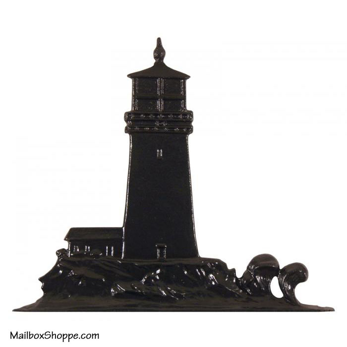 Black Lighthouse Sign Ornament