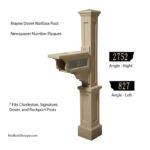 Mayne Mailbox Post Address Plaques