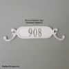 Ornate Signs with Stainless Numbers