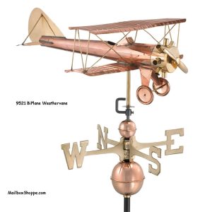 9521-BiPlane-Weathervane