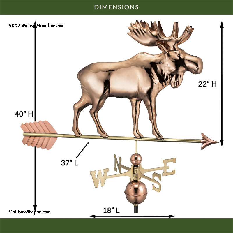 9557-Moose-Weathervane-Dimensions