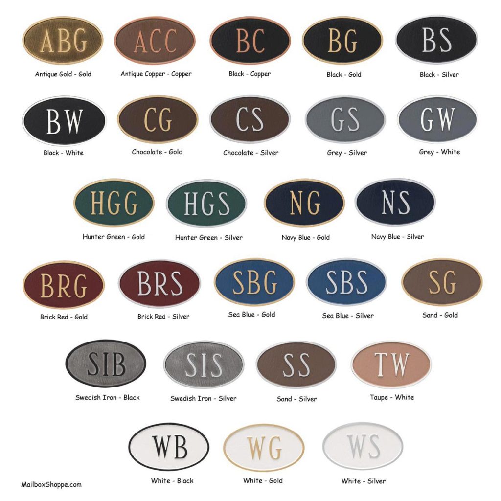 Montague Metal Color Chart