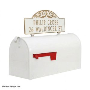 Standard-Mailbox-Scroll-Address-Topper-Sign-Front-View