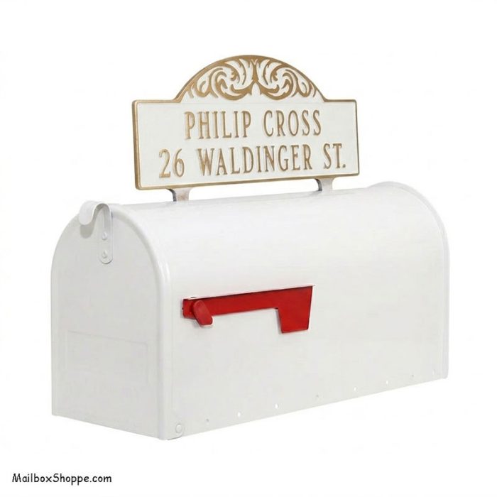 Standard-Mailbox-Scroll-Address-Topper-Sign-Front-View
