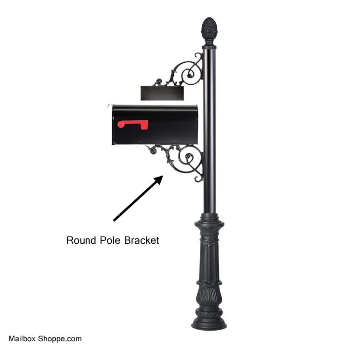 Round Pole Mailbox Bracket Mailbox Shoppe