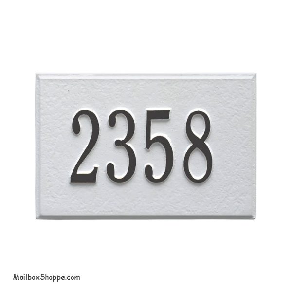 1426BW Whitehall Wall Mailbox Number Plaque