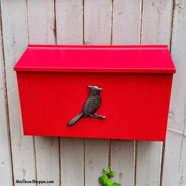 Red Cardinal Wall Mailbox