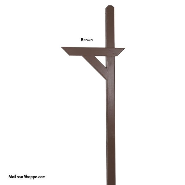 Treated-Wood-Mailbox-Post - Brown
