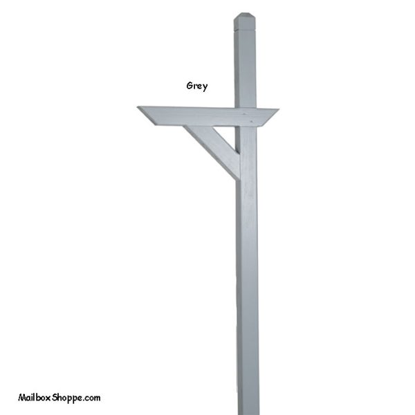 Treated-Wood-Mailbox-Post - Grey