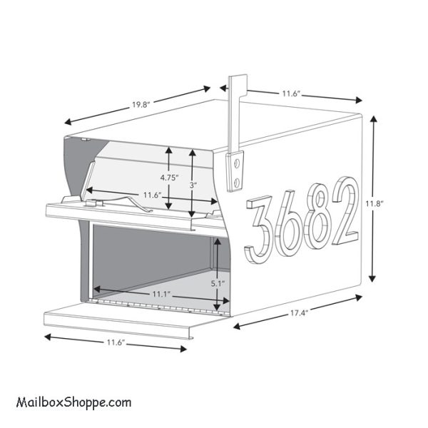 Whitehall Products MailVault-Mailbox Specs