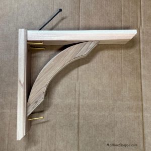 Cedar Wood Mailbox Post Bracket