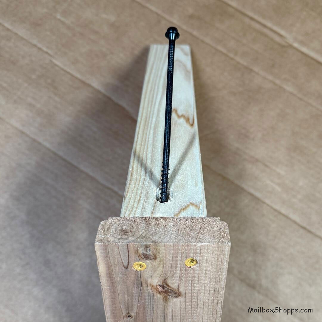 Cedar Wood Mailbox Post Bracket