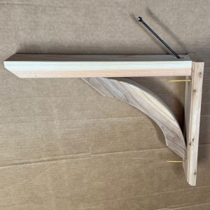 Cedar Wood Mailbox Post Bracket