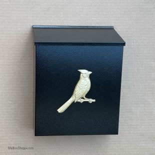 Cardinal Upright Wall Mailbox Gold