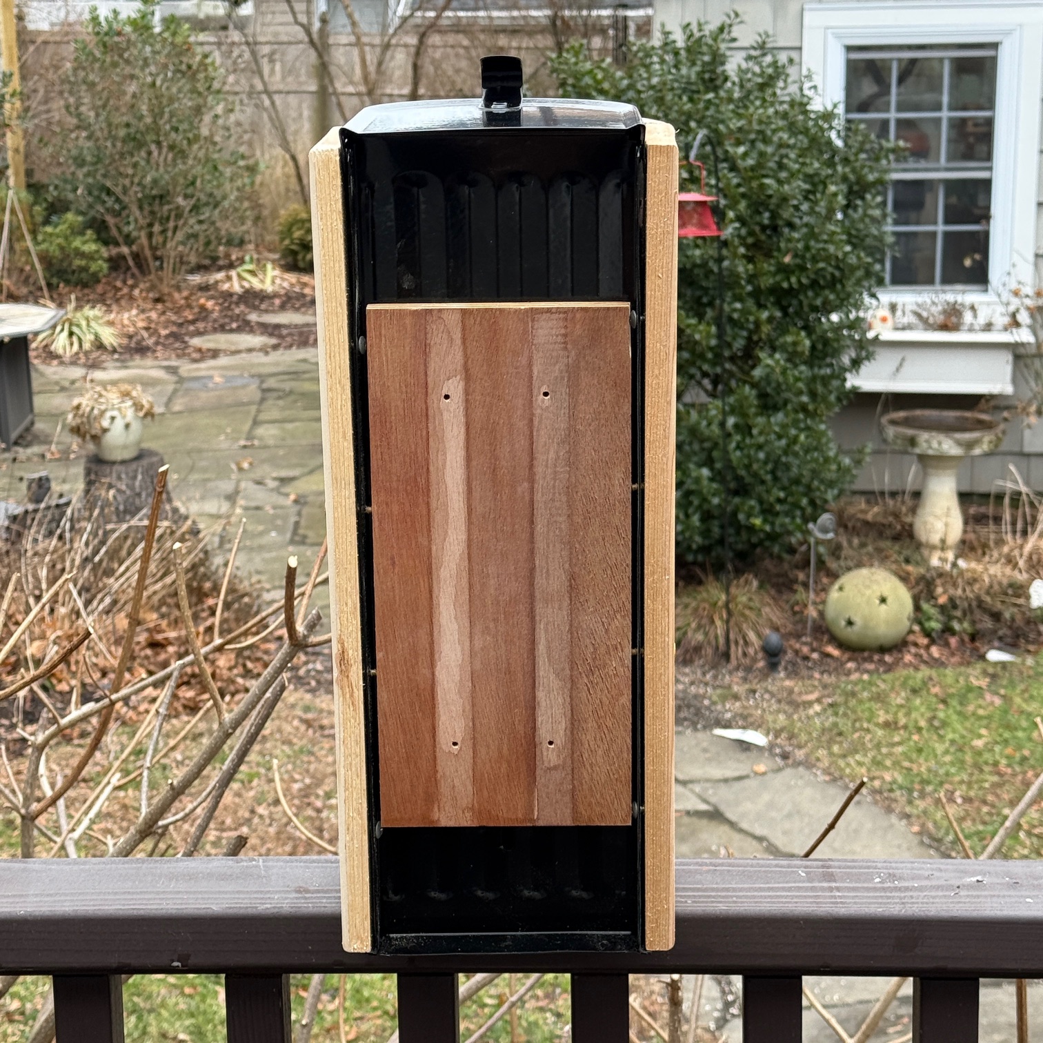 Cedar Slat Post Mount Mailbox Mounting Board