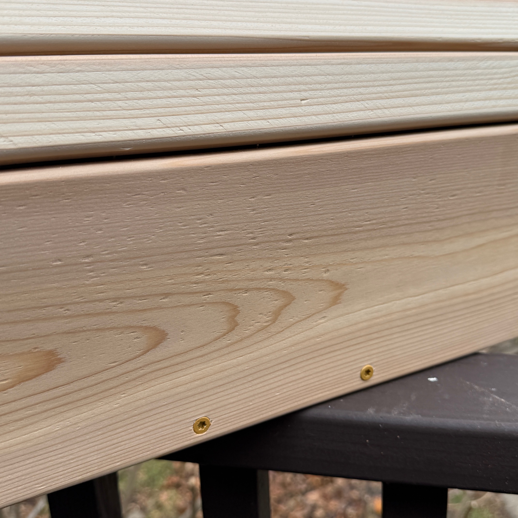 Cedar Slat Post Mount Mailbox Mounting Holes