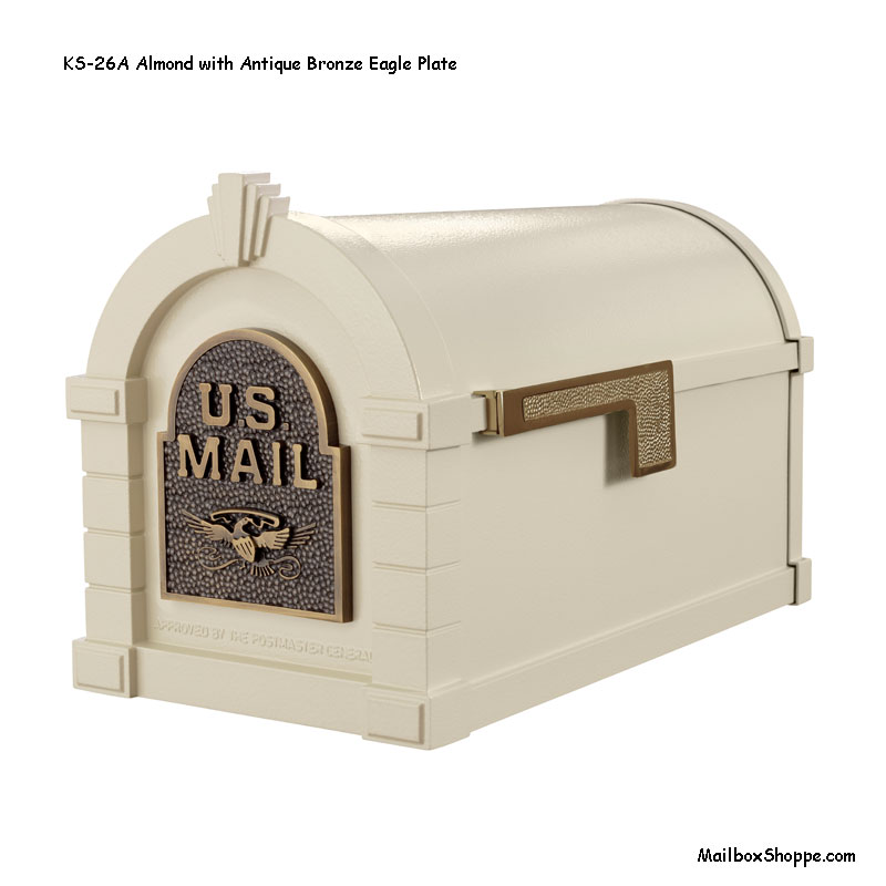 Keystone-Mailbox--Almond-Bronze-Eagle-KS26A