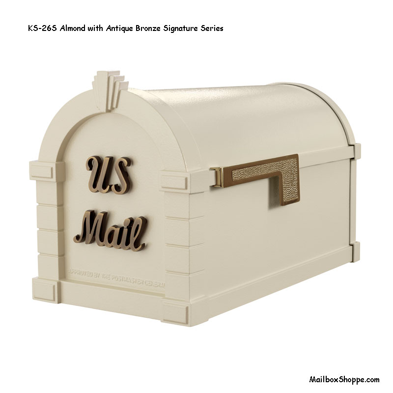 Keystone-Mailbox--Almond-Bronze-Signature-KS26A