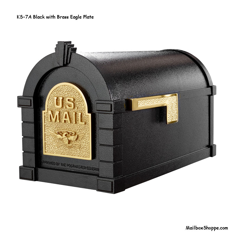 Keystone-Mailbox-Black-Brass-Eagle-KS7A