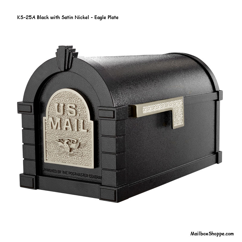 Keystone-Mailbox-Black-Nickel-Eagle-KS25A