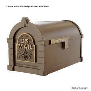Keystone-Mailbox--Bronze-Bronze-Fleur-de-Lis-KS20F