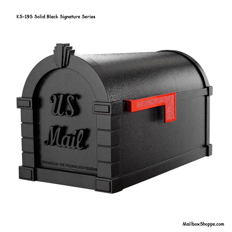 Keystone-Mailbox-Solid-Black-SIgnature-KS19S