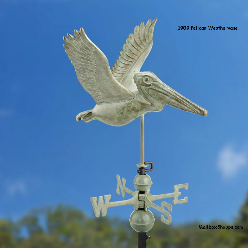 1909-Pelican-Copper-Weathervane-Beauty