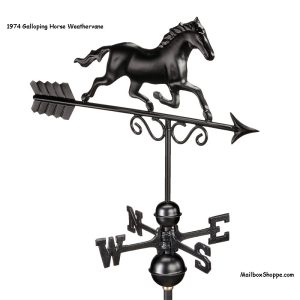 1974K-Galloping-Horse-Weathervane-Black