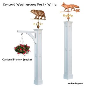 Concord-Weathervane-Posts-White