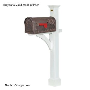 Cheyenne-Vinyl-Mailbox-Post-Cast-Leaf-Mailbox