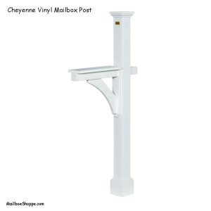 Cheyenne-Vinyl-Mailbox-Post-White