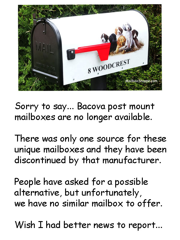 Bacova Mailboxes Discontinued
