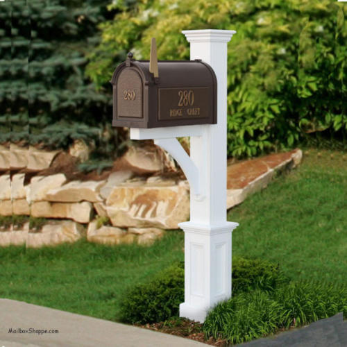 Madison Azek Vinyl Mailbox Post